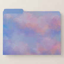 Verspielte Cloud-Design-Ordner