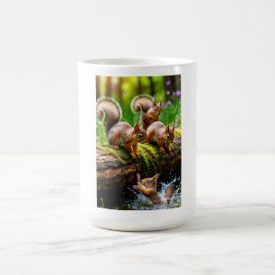 Verspielte Eichhörnchen im Wald Natur T-Shirt für Kaffeetasse