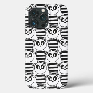 Verspielte Schwarz-Weiß-Panda-Kunst Case-Mate iPhone Hülle