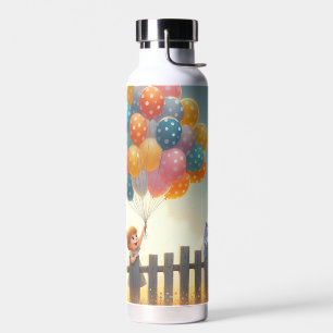 Verspielte/süße Ballonmädchen-Kunst Trinkflasche