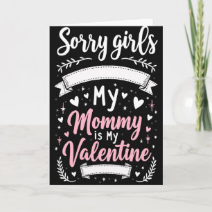 Verspielte Valentinskarte für Mama Karte