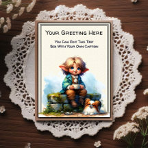 Verspielter alltäglicher sentimentaler Vintage-Kun