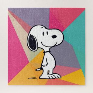 Verspielter Beagle-Cartoon Geometrische Pop-Art