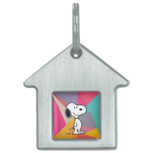 Verspielter Beagle Cartoon Geometrische Pop Art Tiermarke