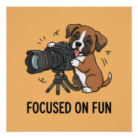 Verspielter Boxerhund Kamera-Enthusiast Orange Kun