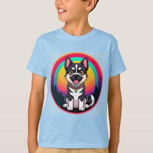 Verspielter Cartoon-Hund T-Shirt