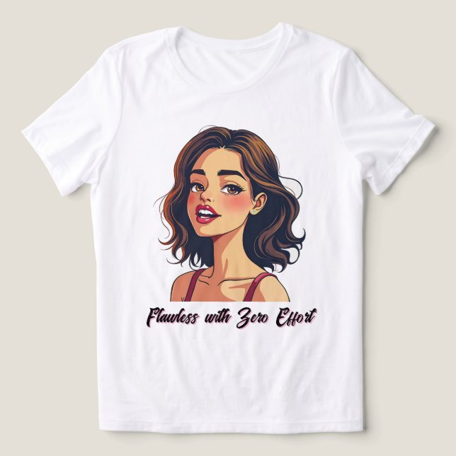 Verspielter Charme - Zuversichtliche Schönheit Tri-Blend Shirt (Design Vorderseite)