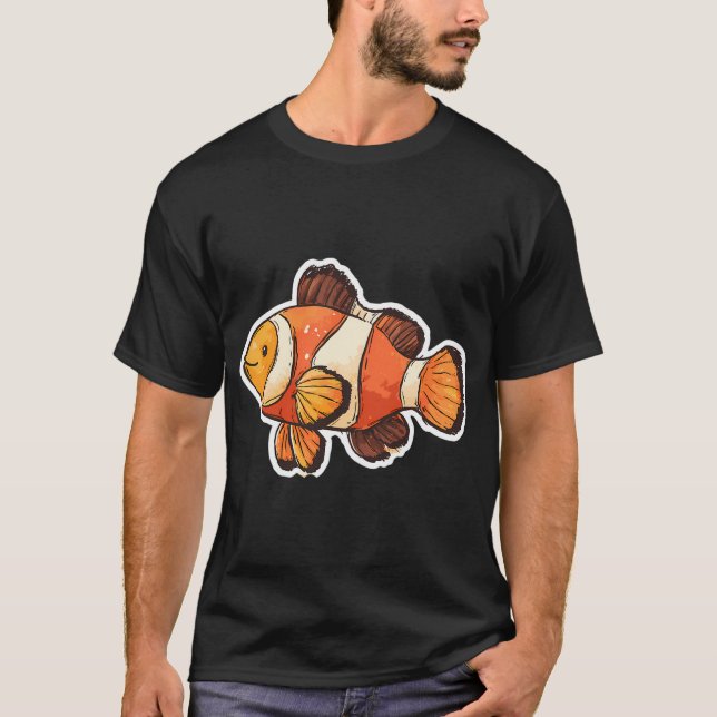Verspielter Clownfisch T-Shirt (Vorderseite)