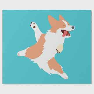 Verspielter Corgi Geschenkpapier
