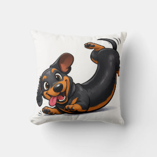 Verspielter Dachshund-Welpe  Kissen