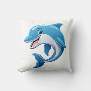 Verspielter Delfin Kissen