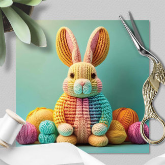 Verspielter süßer Osterhase Feiertagskarte