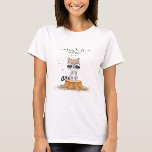 Verspielter Waschbär Wald Baby Feier T-Shirt