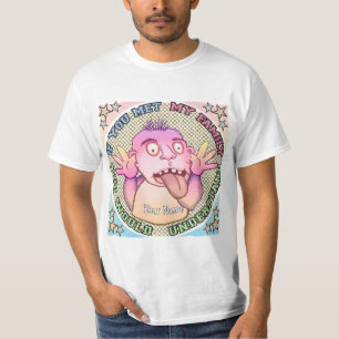 Verspieltes Familien-Gesicht T-Shirt