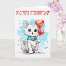 Verspieltes kleines Kätzchen Alles Gute zum Geburt