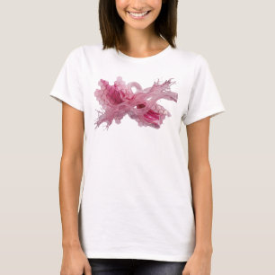 Verspieltes Rosa ABSTRACT ART Tragbare Kunst T-Shirt