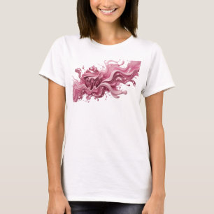 Verspieltes Rosa ABSTRACT ART Tragbare Kunst T-Shirt