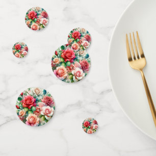 Verspieltes Rosenmuster Konfetti