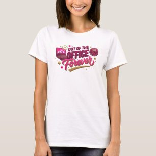 Verspieltes Rotes AUS DEM BÜRO Art Design T-Shirt