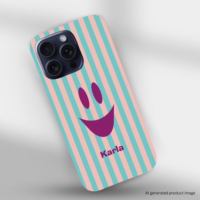 Verspieltes Smiley-Gesicht iPhone 16 Pro Hülle (Available for iPhone and Samsung devices)