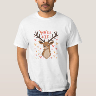 Verspieltes Valentinstag Coupé T-Shirt