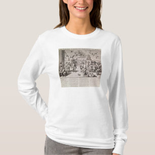 Verspottender Cartoon das verhängnisvolle T-Shirt