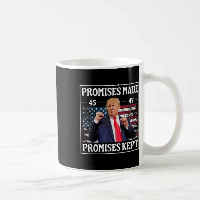 Versprechen Behalten Trump Kaffeetasse (Rechts)