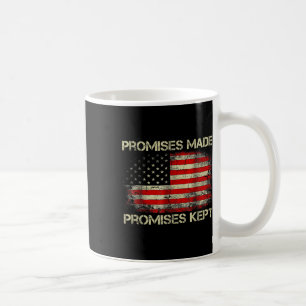 Versprechen Behalten Trump-Sprichwort gemacht Kaffeetasse