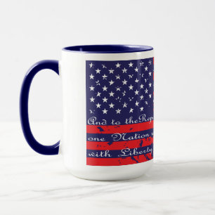 Versprechen der Flagge Allegiance USA Tasse