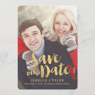 Versprechen Save the Date Fotokarte