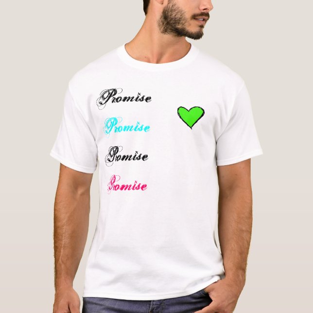 Versprechen! Versprechen! - Neonherz T-Shirt (Vorderseite)