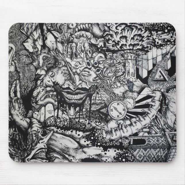 Verstand dreht - besonders angefertigt um mousepad (Vorne)