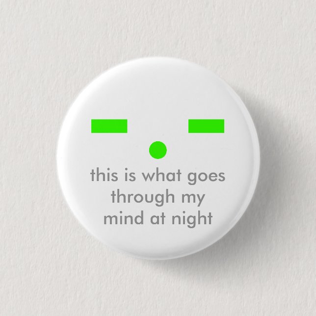 Verstand nachts button (Vorderseite)