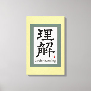 Verständnis chinesischer Kalligrafie Leinwanddruck