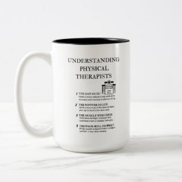 Verständnis für Physiotherapeuten Zweifarbige Tasse