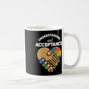Verständnis von Akzeptanz Autismus Bewusstsein Her Kaffeetasse