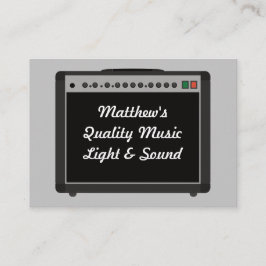 Verstärker für Musik-Audiotechniker Visitenkarte