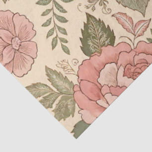 Verstaubte Florale Muse - Verstaubte Rosen-Salbei- Seidenpapier