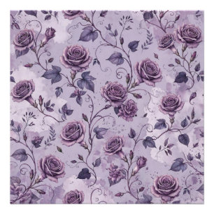 Verstaubte Lavendel-Rosa-Träumerische Farbtöne Flo Fotodruck