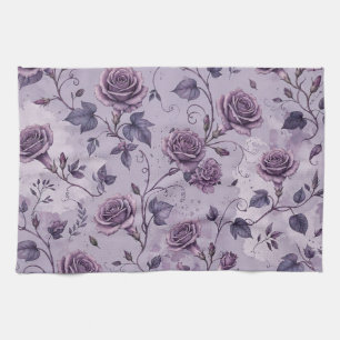 Verstaubte Lavendel-Rosa-Träumerische Farbtöne Flo Geschirrtuch