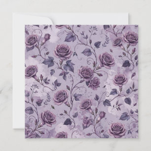 Verstaubte Lavendel-Rosa-Träumerische Farbtöne Flo Karte