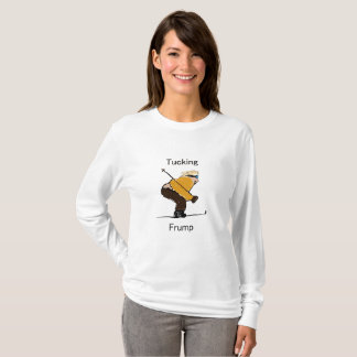 Verstauen langen T - Shirt die Hülse der