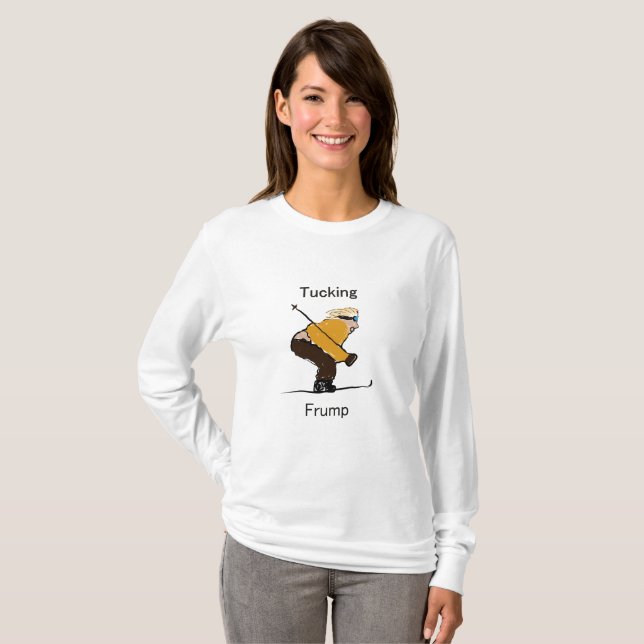 Verstauen langen T - Shirt die Hülse der (Vorne ganz)