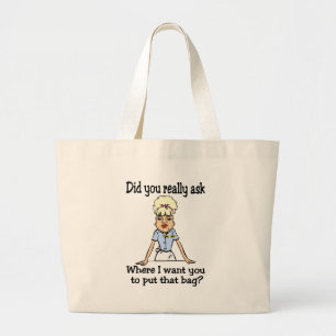 Verstauen Sie die Tasche