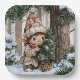 Versteck-Elf Pappteller