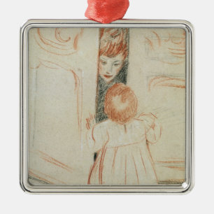 Verstecken Silbernes Ornament