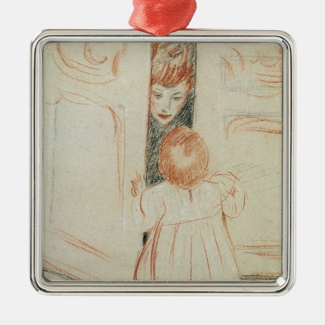 Verstecken Silbernes Ornament (Vorne)