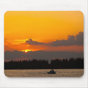 Versteckender Sonnenuntergang Mousepad
