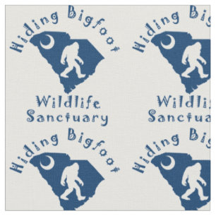 Versteckendes Bigfoot-Naturschutzgebiet-Gewebe Stoff