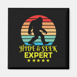 Versteckspiel Experte Bigfoot Lustig Magnet